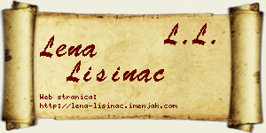 Lena Lisinac vizit kartica